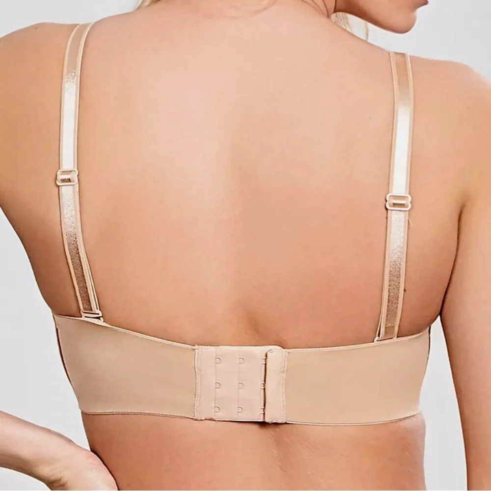 NWT Panache Seamless Porcelain Elan Strapless Bra in Nude - Size: 32G